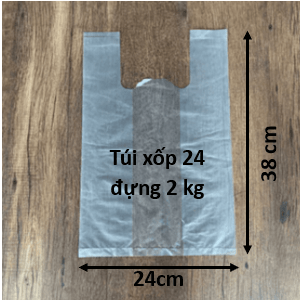 Túi xốp trắng 24 đựng 2Kg