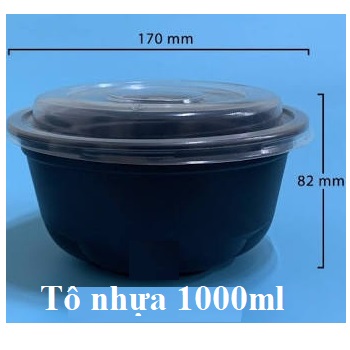 Tô nhựa 1000ml dùng 1 lần