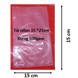Túi nilon 15 x 25cm đựng 500gam