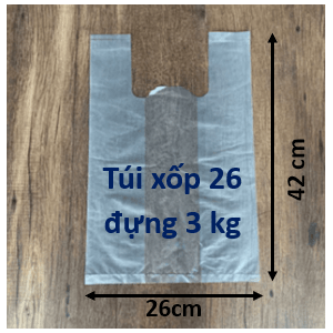 Bao xốp trắng 26 x 42 cm loại đựng 3kg