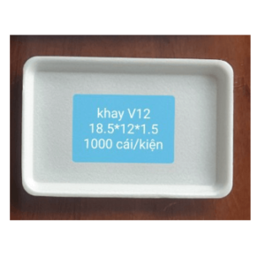 Khay xốp V12 màu trắng