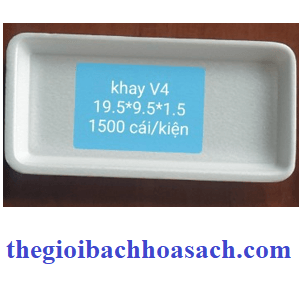 Khay xốp V4 màu trắng