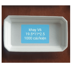 Khay xốp trắng V6