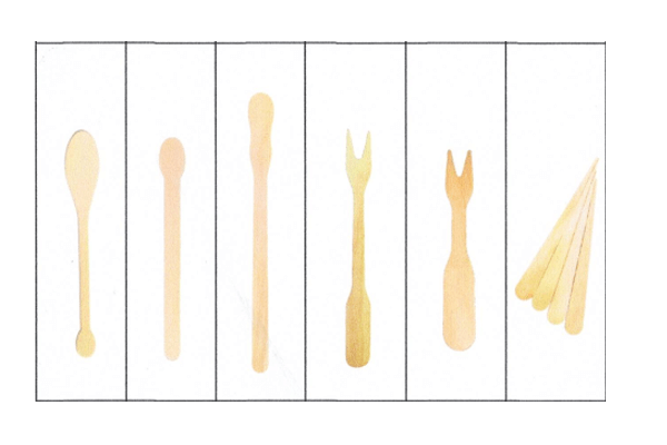 vật dụng bằng gỗ dùng 1 lần