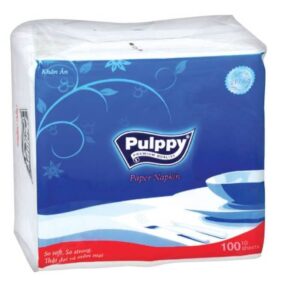 Khăn giấy vuông pulppy bịch 100 tờ