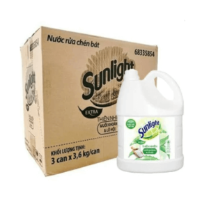 nước rửa chén sunlight 3.6 kg thung 3 Can