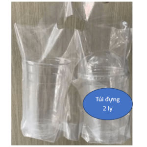 túi đựng 2 ly có vách ngăn