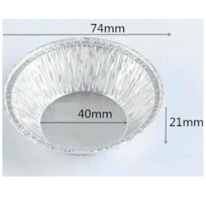 Chén giấy bạc nướng