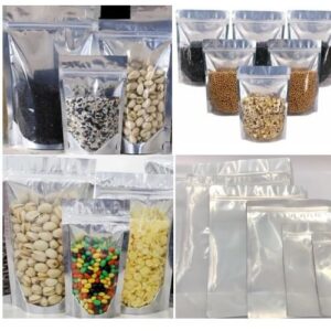 Túi zip một mặt trong một mặt bạc