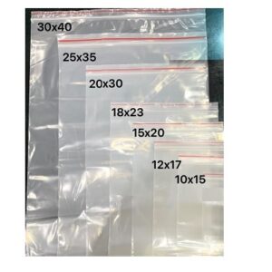 túi zipper lớn chỉ đỏ